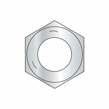 Newport Fasteners Hex Nut, 1"-14, Steel, Grade 5, Zinc Plated, 55/64 in Ht, 130 PK 107339-BR-130